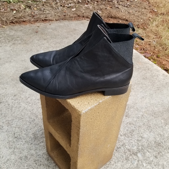 Women's Coclico Black leather Arne booties sz 40 - Picture 6 of 9